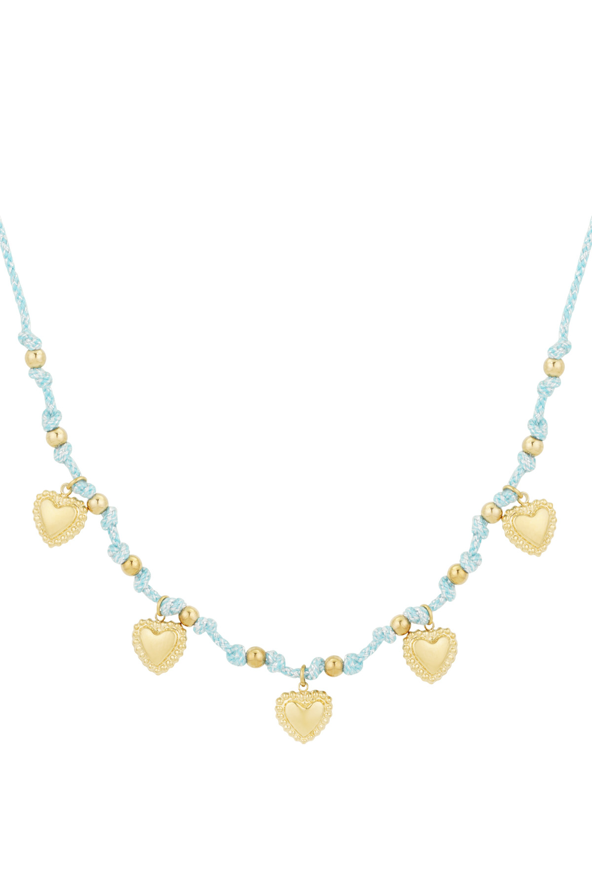 Azure Heart Charm Necklace
