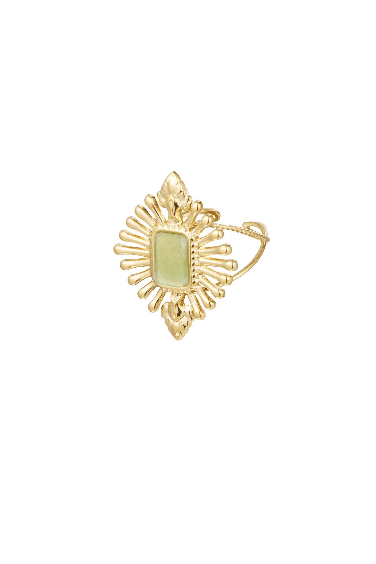 Sun & Stone Wrap Ring