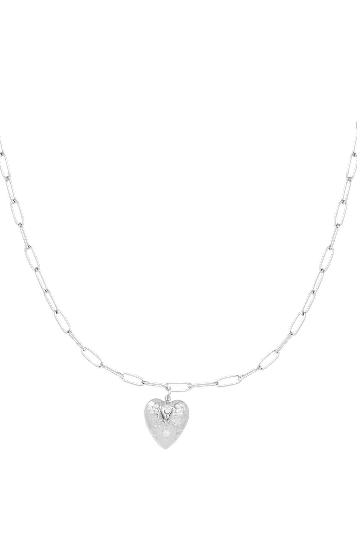 Nova Heart Pendant – Silver