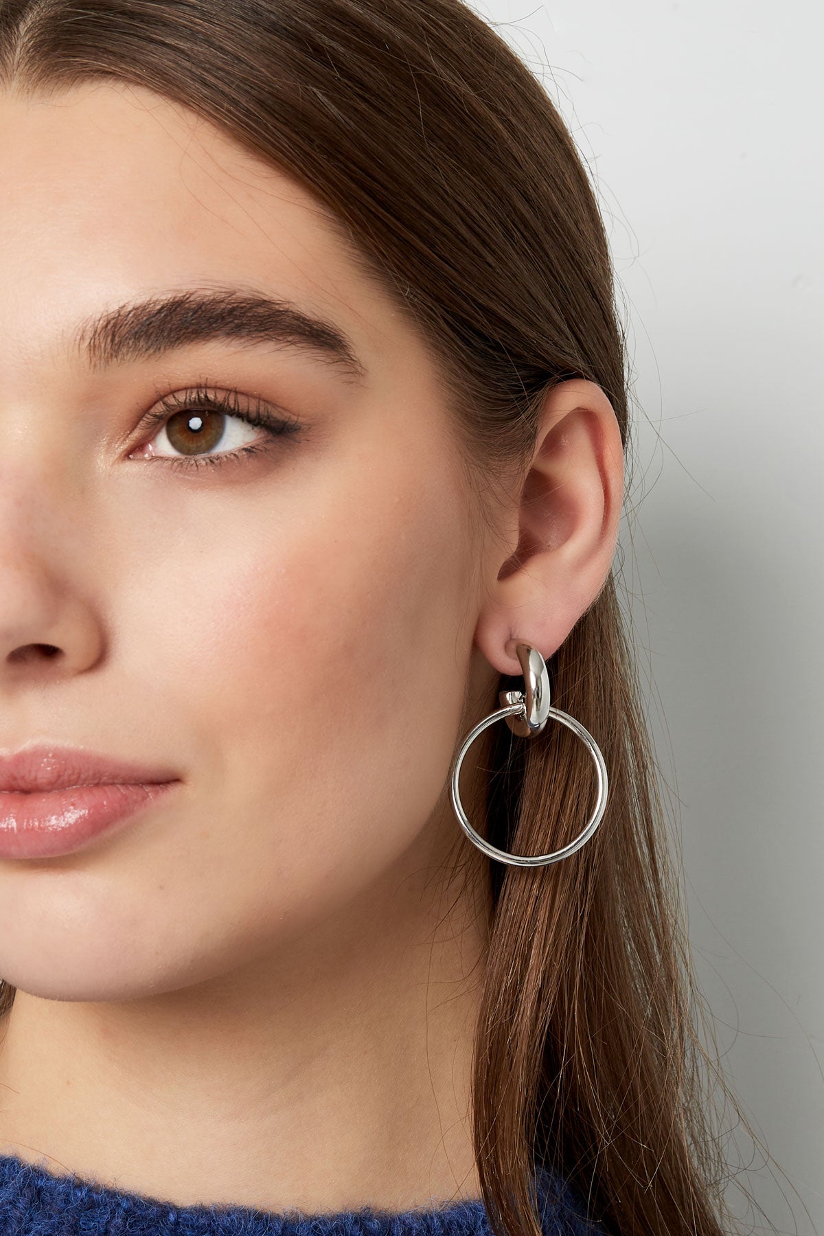 Circle Link Earrings