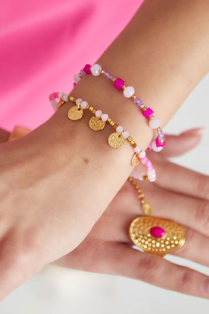 Berry Pop Bead Bracelet