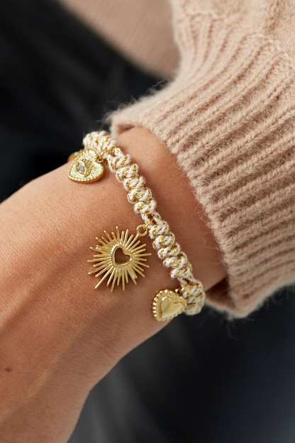 Sunburst Charm Adjustable Bracelet