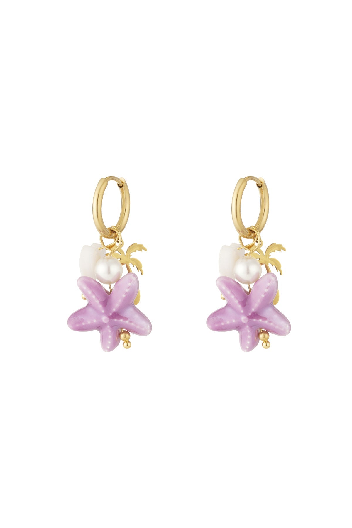 Starfish Hoop Earrings