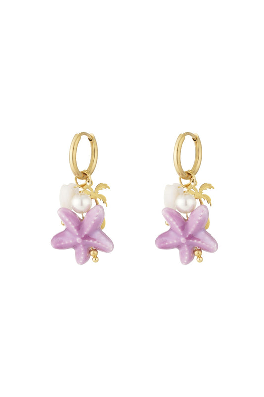 Starfish Hoop Earrings
