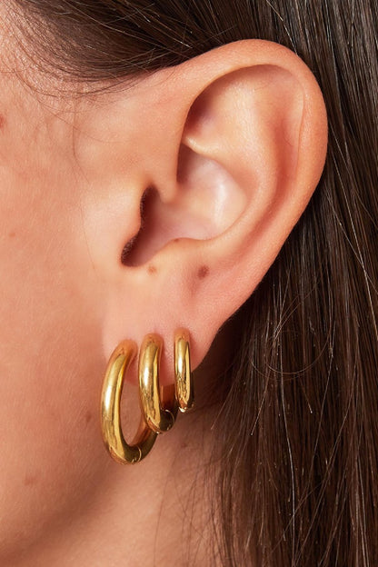 Small Creole Basic Hoops