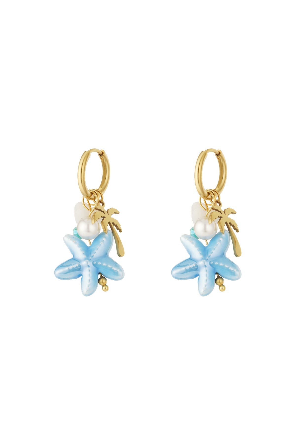 Starfish Hoop Earrings