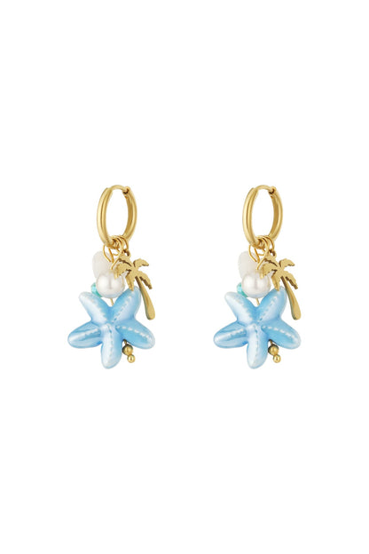 Starfish Hoop Earrings