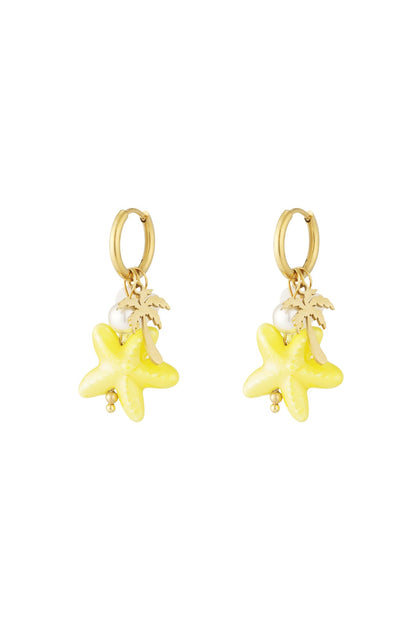 Starfish Hoop Earrings