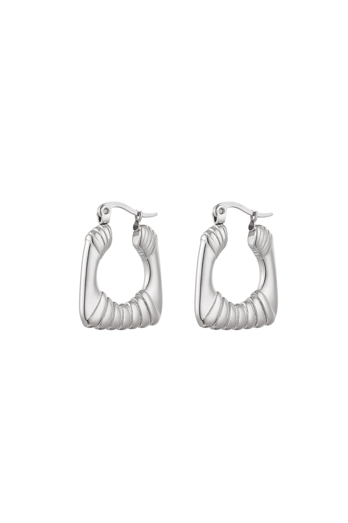 Luna Textured Hoops
