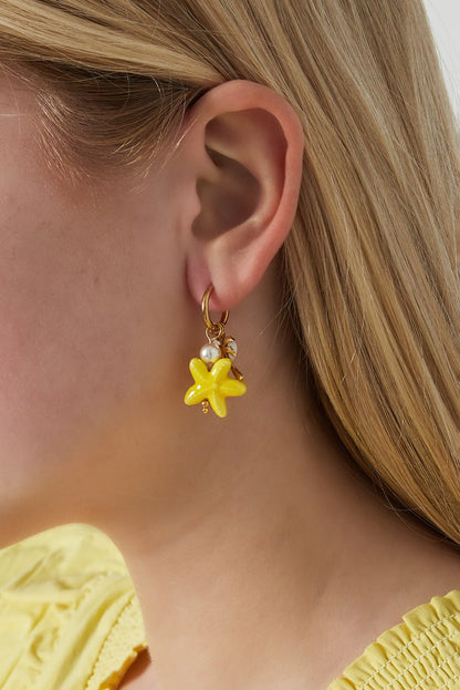 Starfish Hoop Earrings