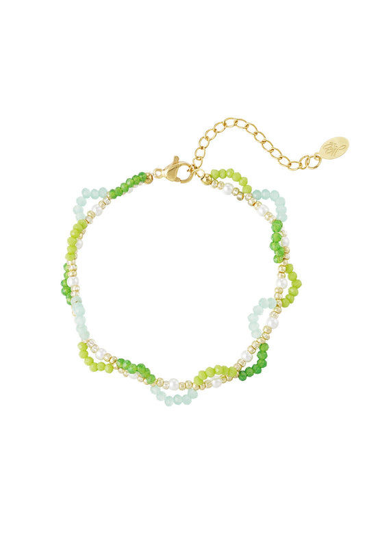 Meadow Mist Bead Bracelet