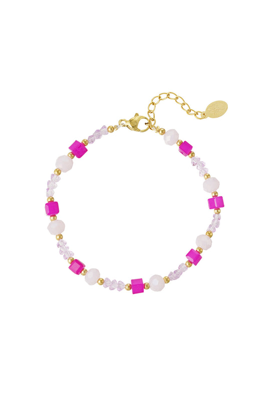 Berry Pop Bead Bracelet