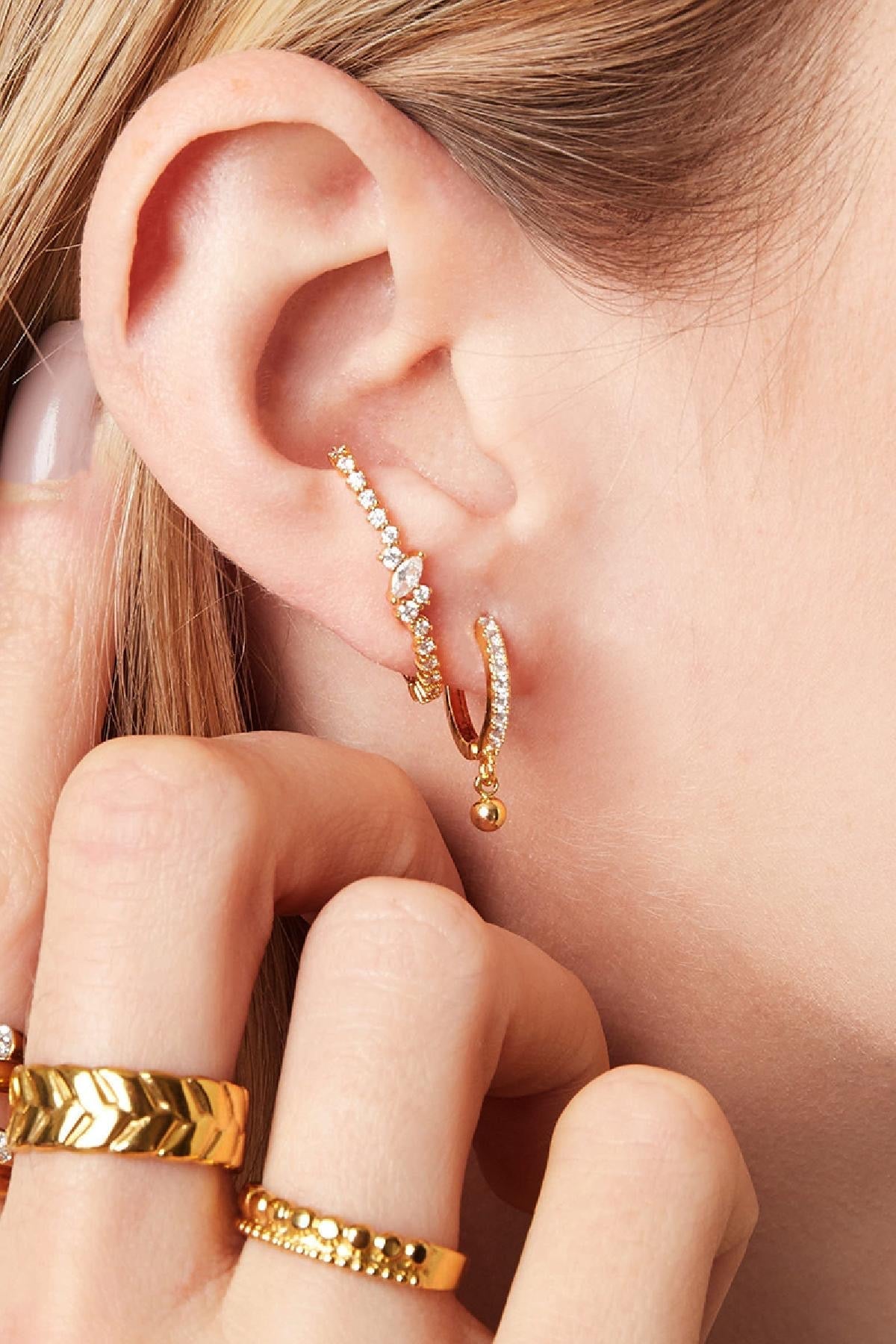 Aurea Mini Charm Hoops