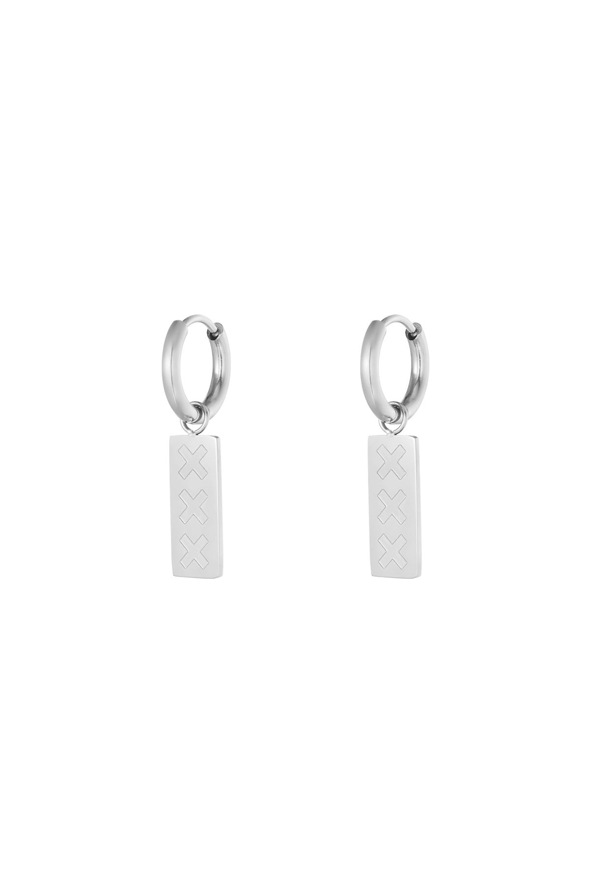 Triple X Tag Hoops