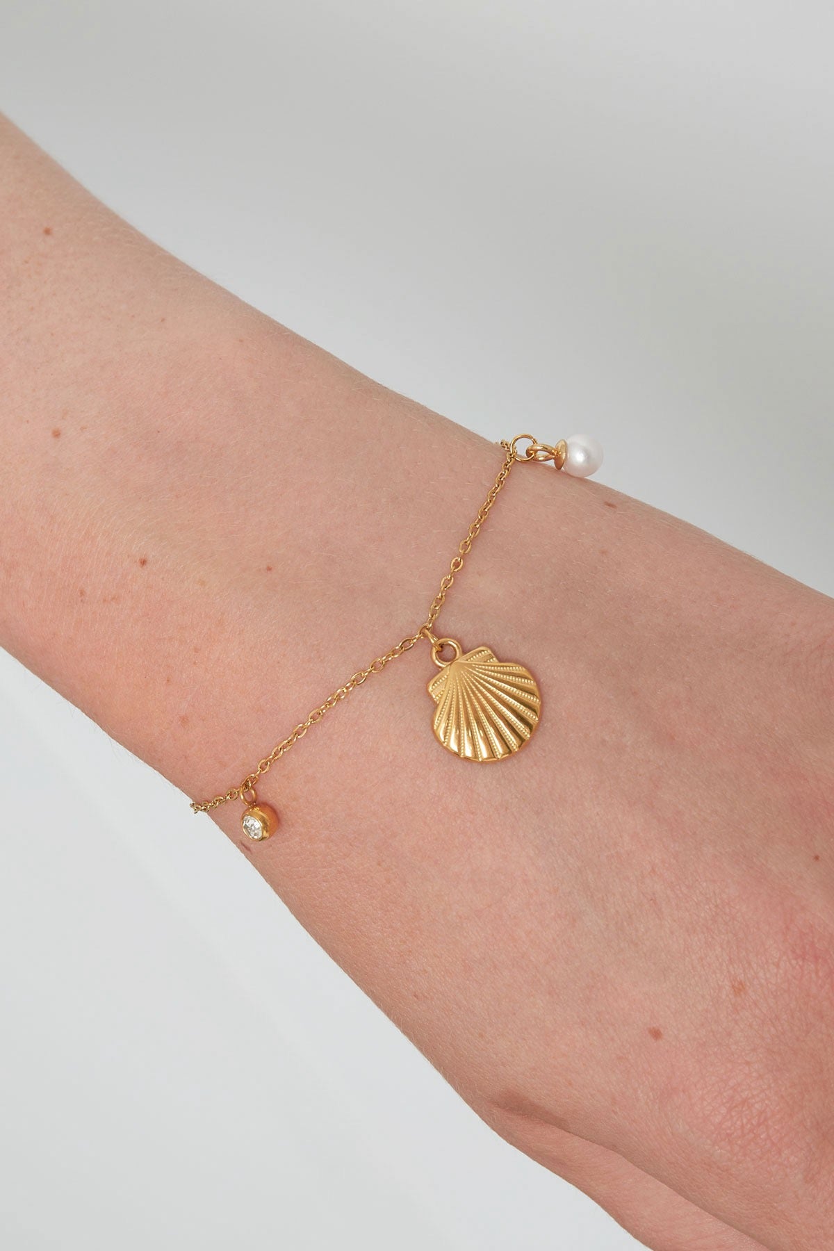 Seashell Whispers Charm Bracelet