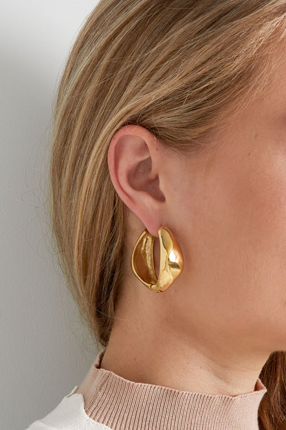 Stellar Charm Hoop Earrings