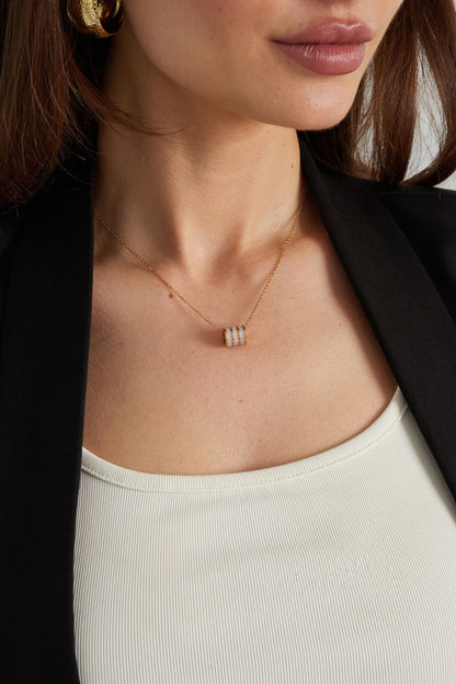Cairo Barrel Charm Necklace