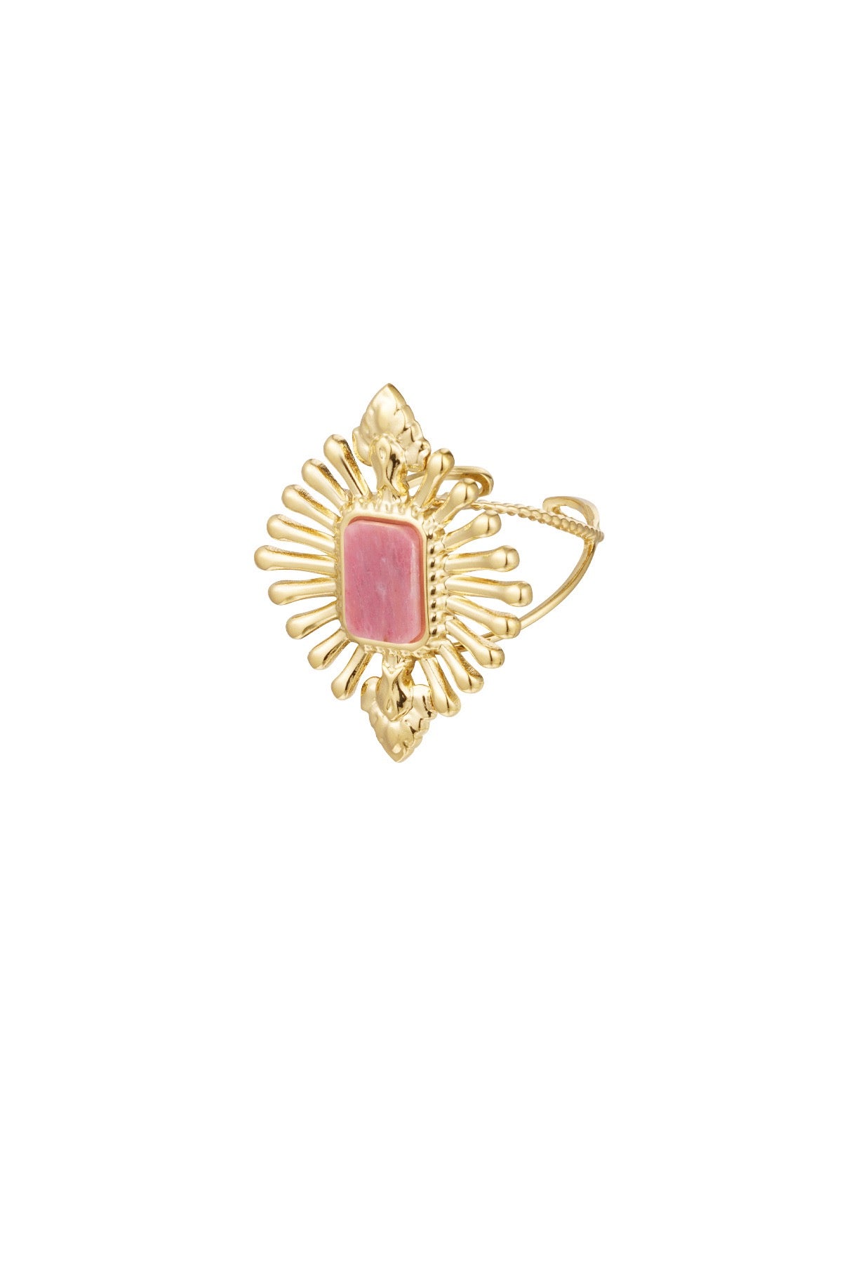 Sun & Stone Wrap Ring