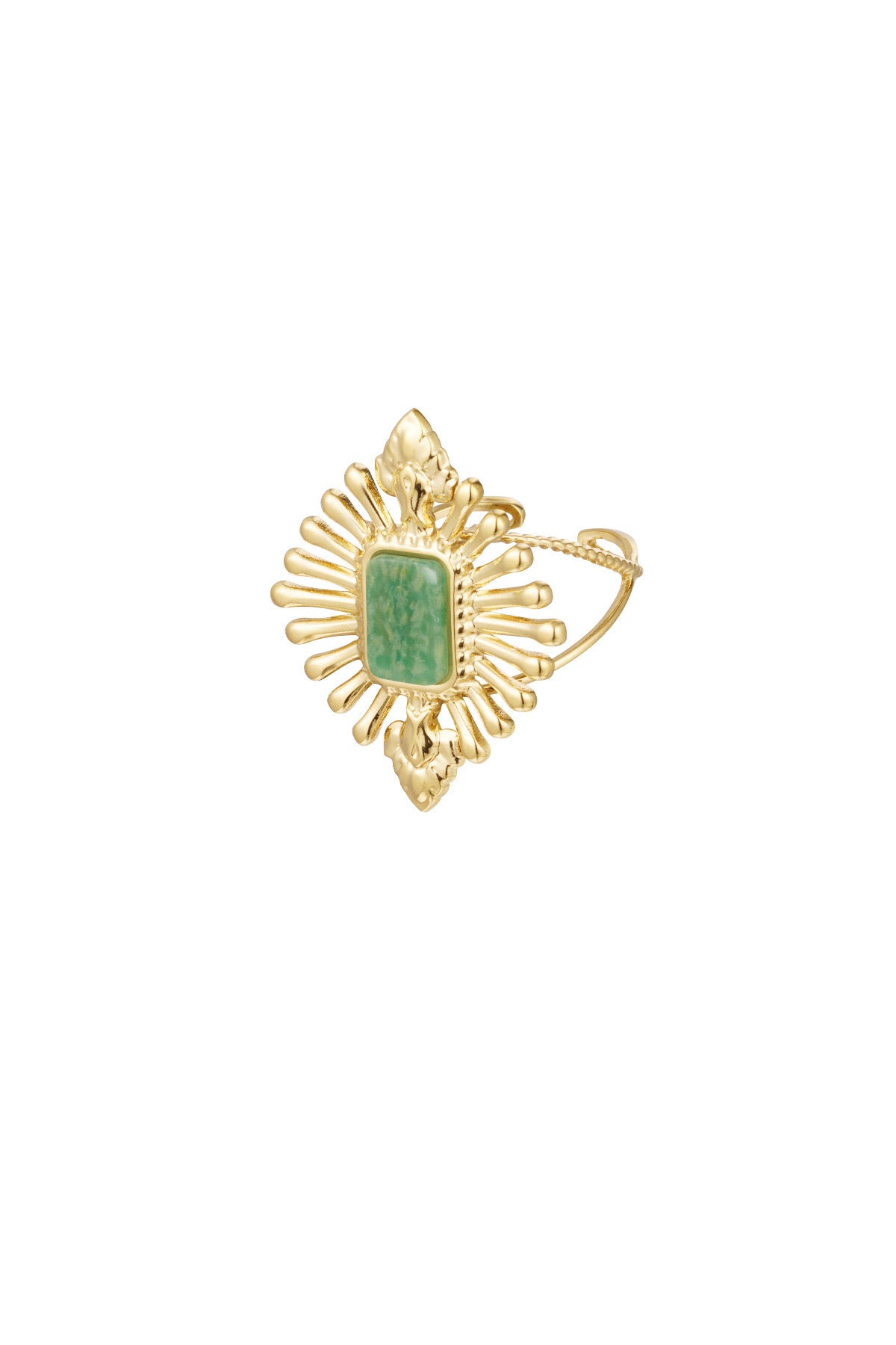 Sun & Stone Wrap Ring