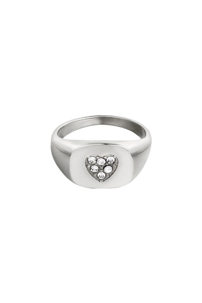 Heartline Signet Ring
