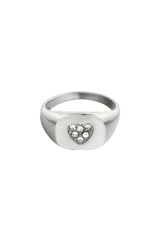 Heartline Signet Ring