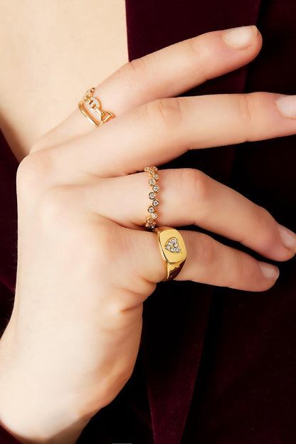 Heartline Signet Ring