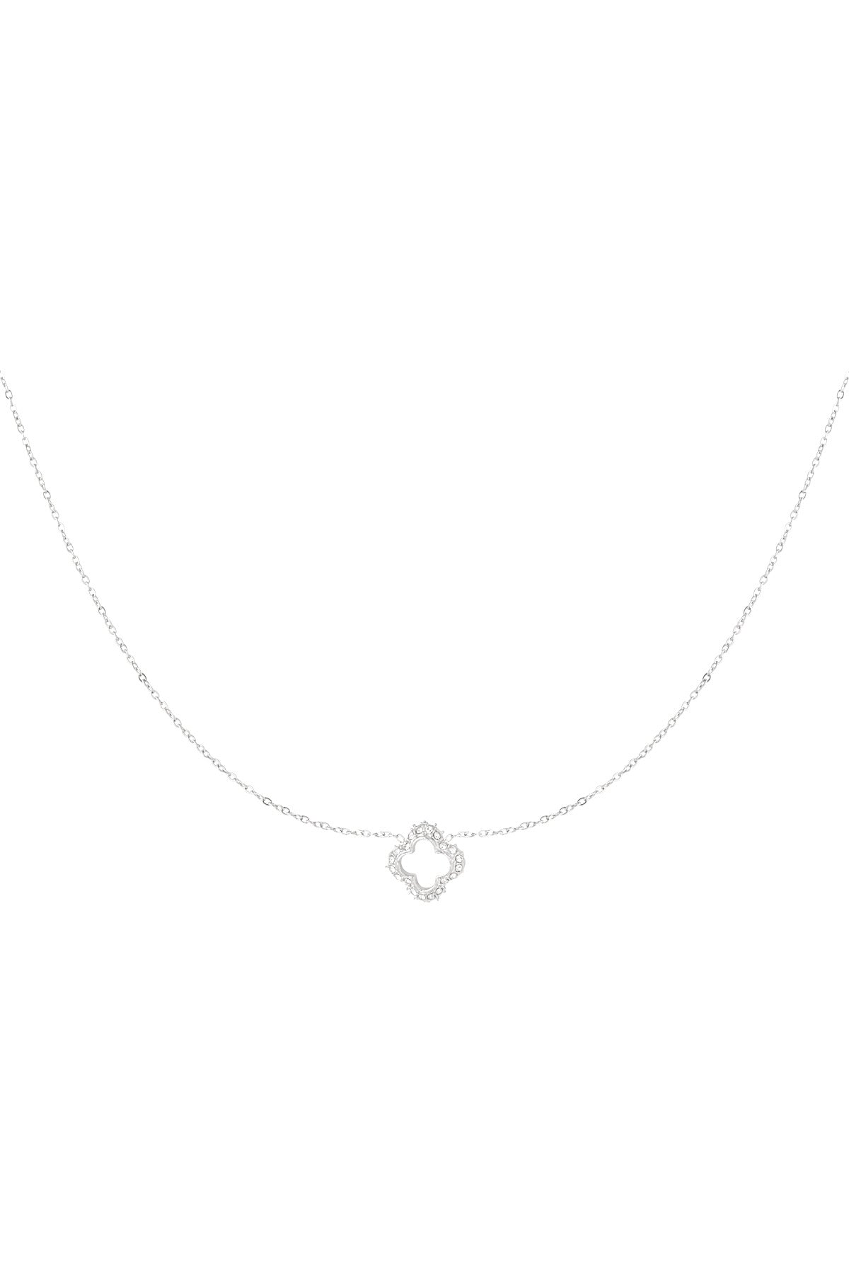 Luna Clover Necklace – Silver