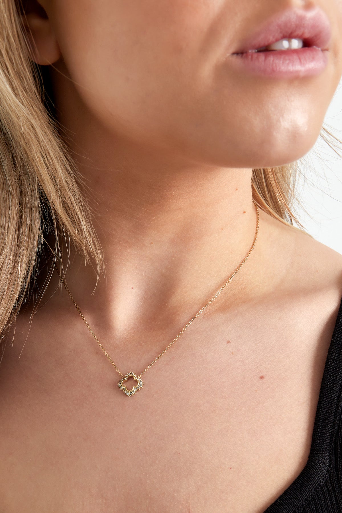 Luna Clover Necklace – Silver