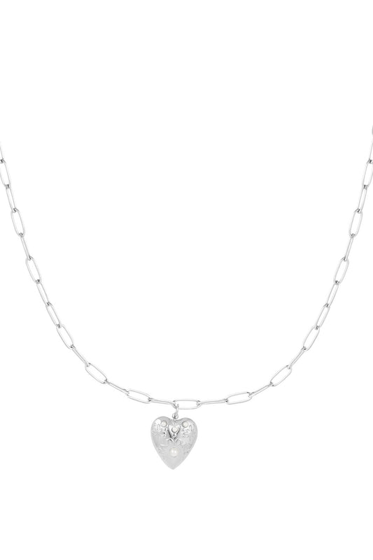Nova Heart Pendant – Silver