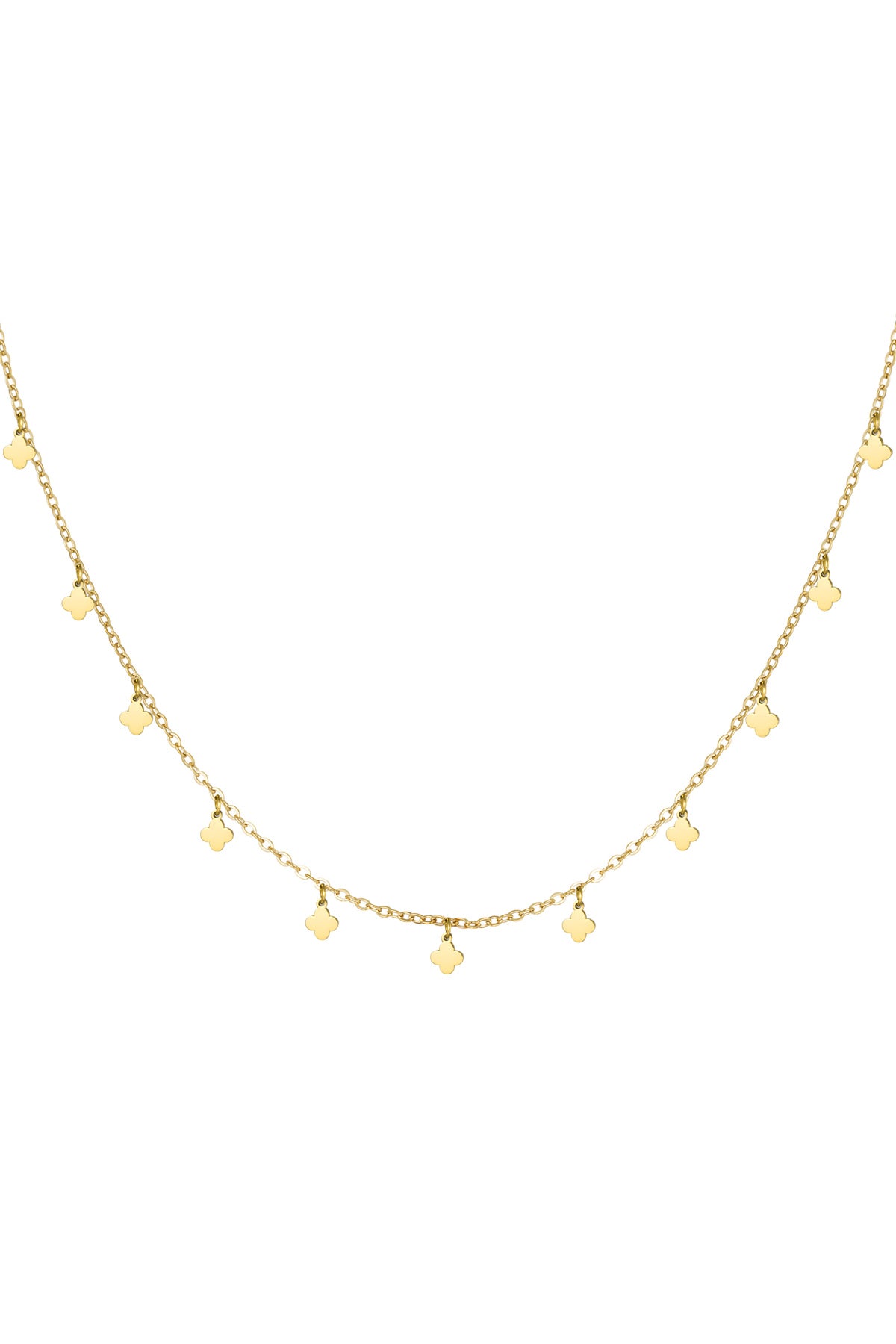Petite Clover Drop Necklace