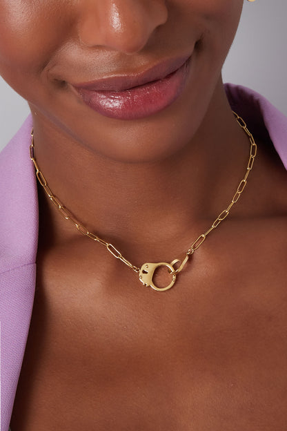 Locked In Necklace – Handcuff Pendant